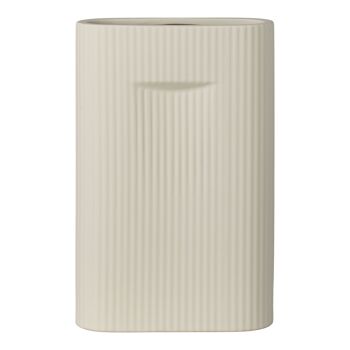 Vase - Vase en céramique, gris, 16,5x6,5x26 cm 1