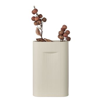 Vase - Vase en céramique, gris, 16,5x6,5x26 cm 3