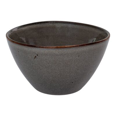 Ciotola Selma - Ciotola, ceramica, grigio/marrone, ø15x9 cm, set di 4