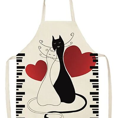 Tablier de cuisine "CHATS IN LOVE". MB-030-705