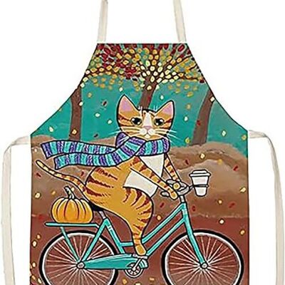 Kitchen apron "CAT - BICYCLE". MB-030-704