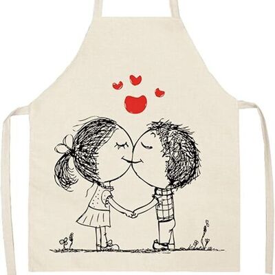 Tablier de cuisine "COUPLE IN LOVE". MB-030-706