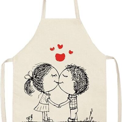 Tablier de cuisine "COUPLE IN LOVE". MB-030-706