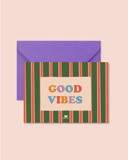 Carte de voeux - Good Vibes