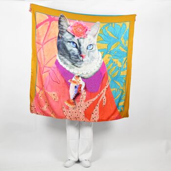 Foulard 'Tu es une Reine' - Collection Cattastic 0121 1