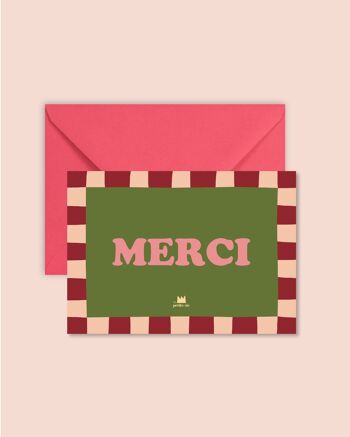 Carte de remerciement - Merci