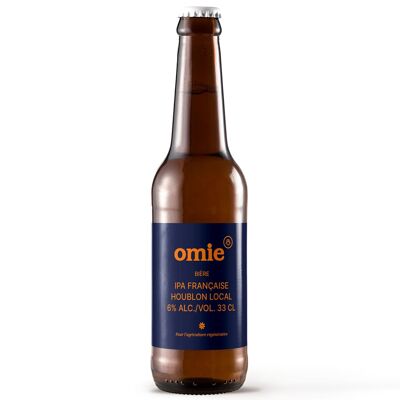 Organic IPA beer - malt and French hops - 33 cl