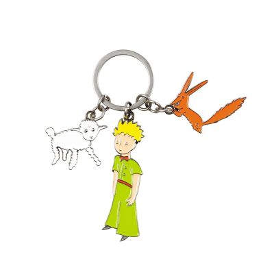 KEYCHAIN ​​THE LITTLE PRINCE ENAMEL SHEEP FOX