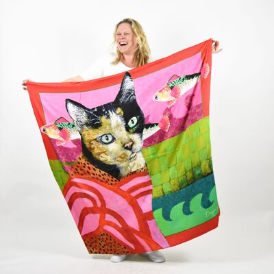 Scarf 'You are a pink panther' - Cattastic collection 0125