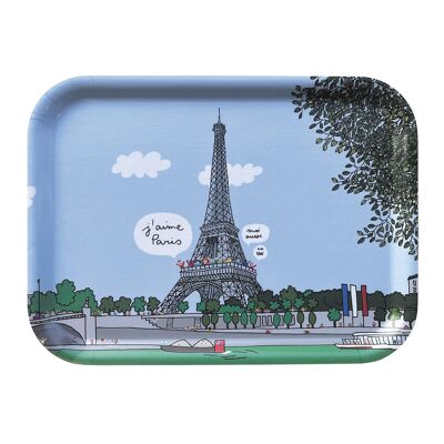 EIFFEL TOWER WOODEN TRAY