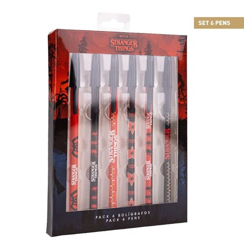 BOLÍGRAFO PACK x6 STRANGER THINGS - 2700000881