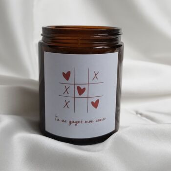 Bougie parfumée artisanale spécial saint-valentin 8