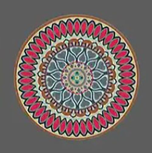 Boho style marble coaster. 10.3cm SD-056C