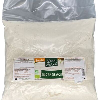 Sucre glace Bio artisanal sur meule de pierre, label DEMETER, vrac sac 2 kg