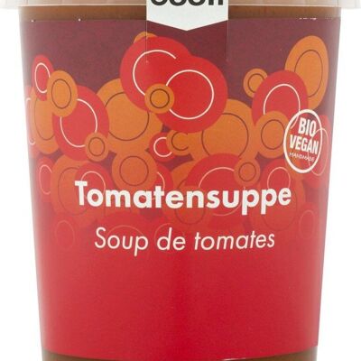 Sopa italiana de tomate orgánico