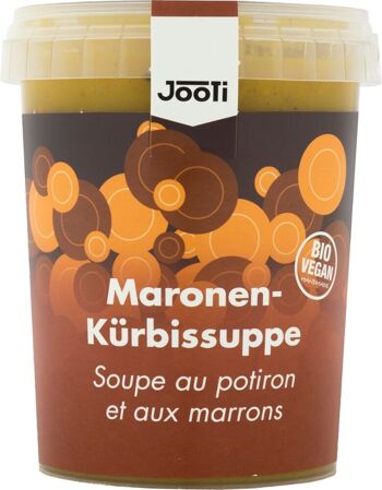 Soupe de potiron aux marrons bio