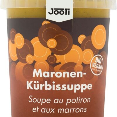 Zuppa di zucca e castagne bio