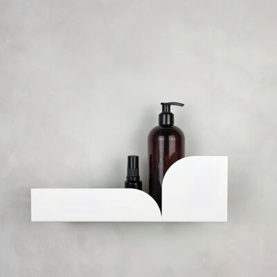 White metal wall shelf BAUHAUS