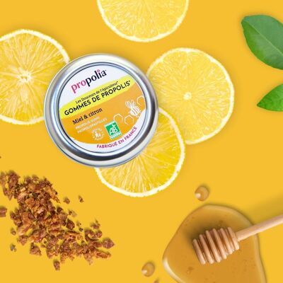 Organic Propolis, Honey & Lemon Gums - 100% natural - 45 g