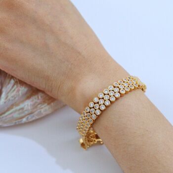 Bracelet luxueux en nid d'abeille de style vintage 6