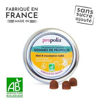 Gommes de Propolis, Miel & Eucalyptus Radiata Bio - 100% naturel - 45g 3