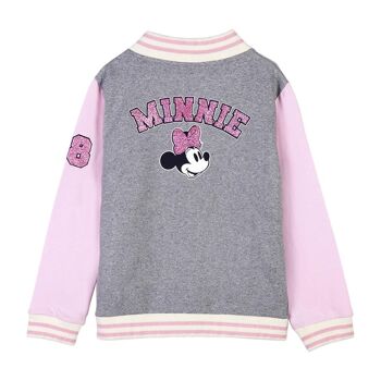 SWEAT-SHIRT À FERMETURE ÉCLAIR EN COTON BROSSÉ MINNIE - 2900000383 2