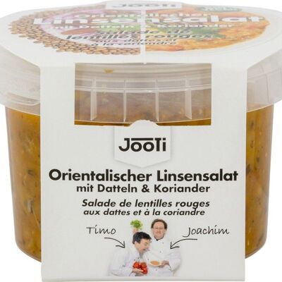 Bio Orientalischer Linsensalat mit Datteln & Koriander