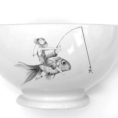 children's tableware, children's porcelain fish bowl