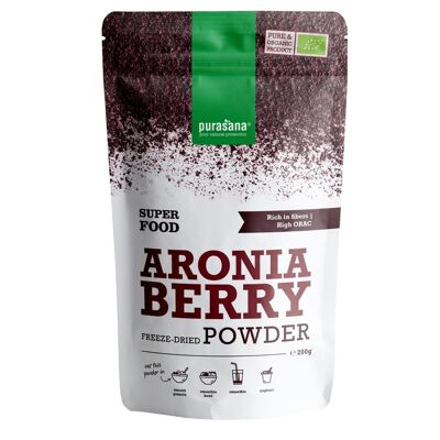 Organic Aronia powder - 200 gr - Purasana