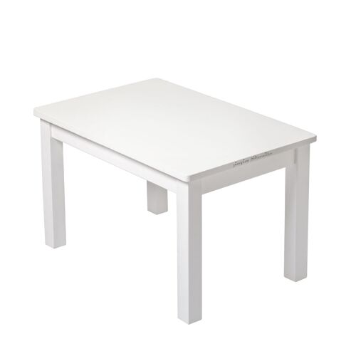 Table Montessori - Enfant 1-4 ans - Bois massif - Blanc