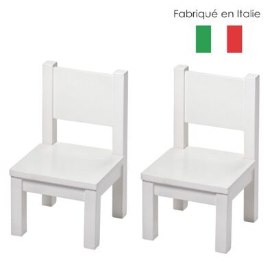 Montessori-Stuhl – Kind 1–4 Jahre alt – Massivholz – Weiß