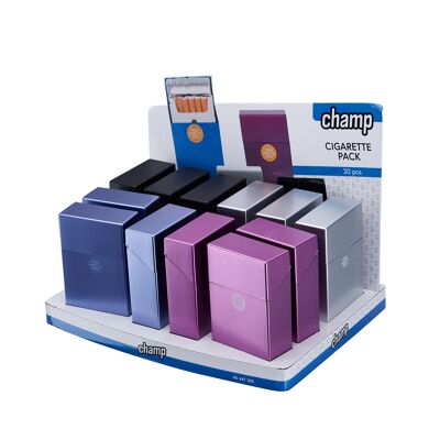 Auto Push cigarette case assorted colors