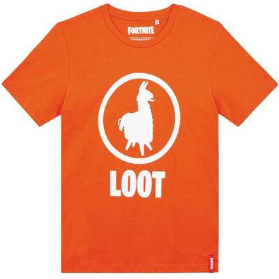 Red Fortnite Adult T-shirt - FORT6460