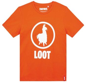 T-shirt adulte fortnite rouge - FORT6460