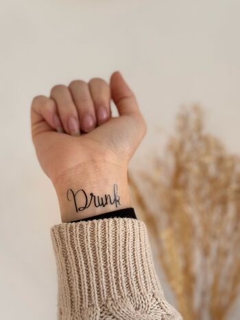 Tatouage éphémère Sioou : Drunk x5 3