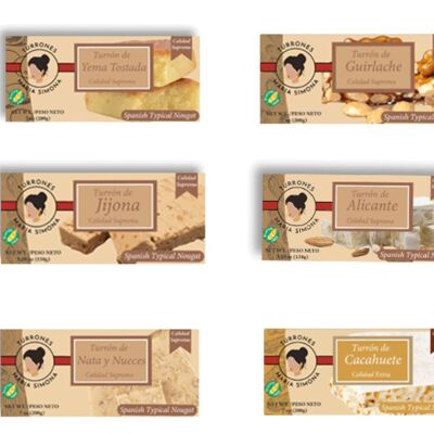 Pack Turrón Découverte : Nos 6 tourons classiques !