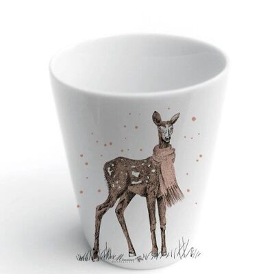 vaisselle enfants, verre porcelaine biche