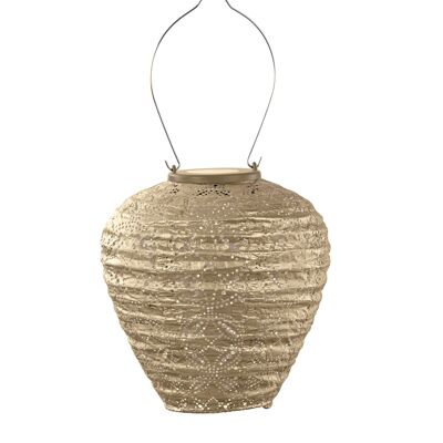 Lumiz Lanterna Solare Mandela Balloon - Illuminazione solare da giardino - 20 cm - Oro