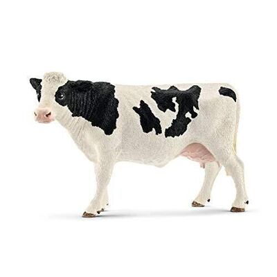 Schleich 13797 - Figurine Vache Holstein, Farm World - dès 3 ans