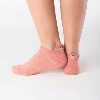 Chaussettes En Coton Languette Chat 4