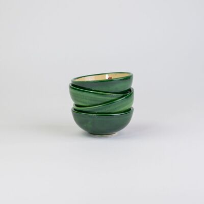 Mini Bowl de cerámica Ø9 / Verde vintage ALHAMBRA