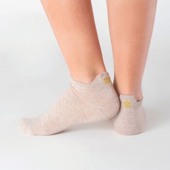 Chaussettes En Coton Languette Flocon 10