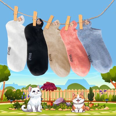 Schachtel Katzenzungensocken (Pack x5)