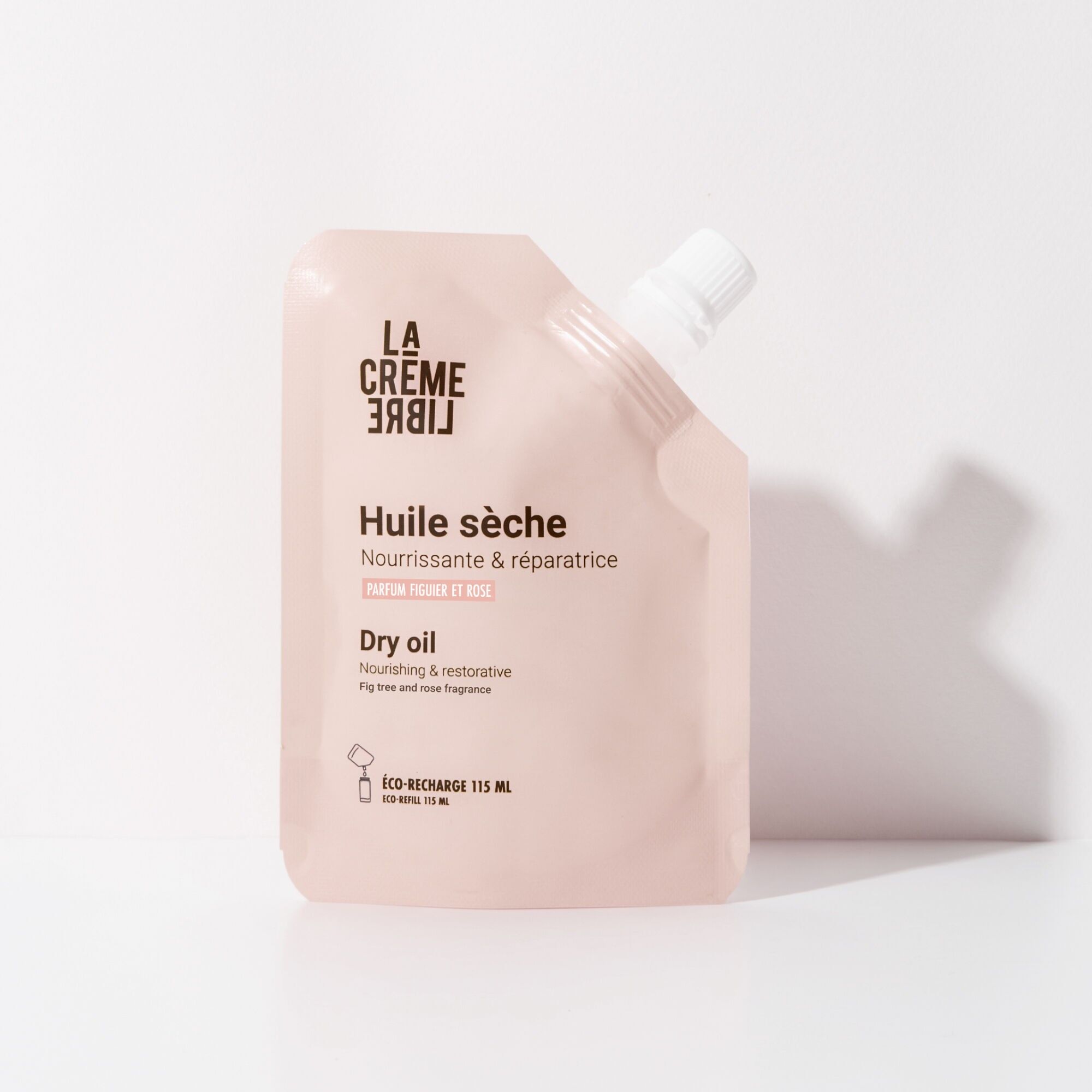 Ricarica di olio secco biologico - 115 ml - Fiore di fico e rosa