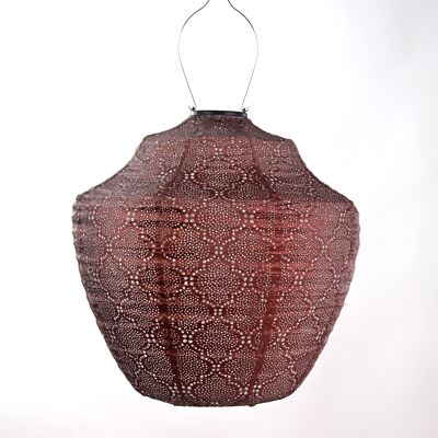 Sustainable Led Lantern Garden Decoration Bazaar Crown - 40 cm - Koper