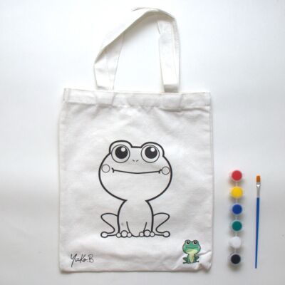 Tempo libero creativo - Borsa per dipingere - Disegno di una rana