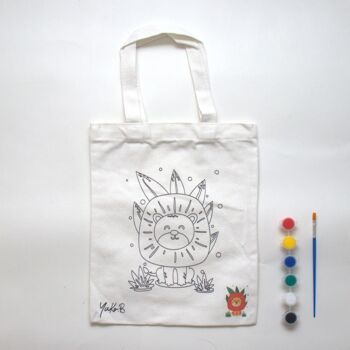 Loisirs créatifs ! Pack de 6 Totebags à peindre (1 pièce par modèle) 5