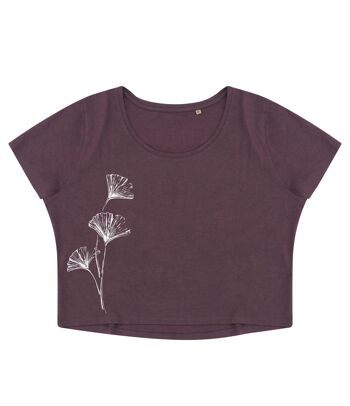 Ecovero Chemise Femme Mulberry Violet Ginkgo 2