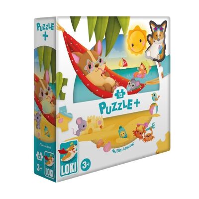 LOKI - Puzzle+ : LOKI à la Plage (12 Pcs)