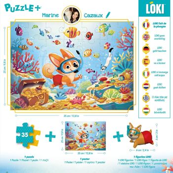 LOKI - Puzzle+ : LOKI fait de la plongée (35 Pcs) 3